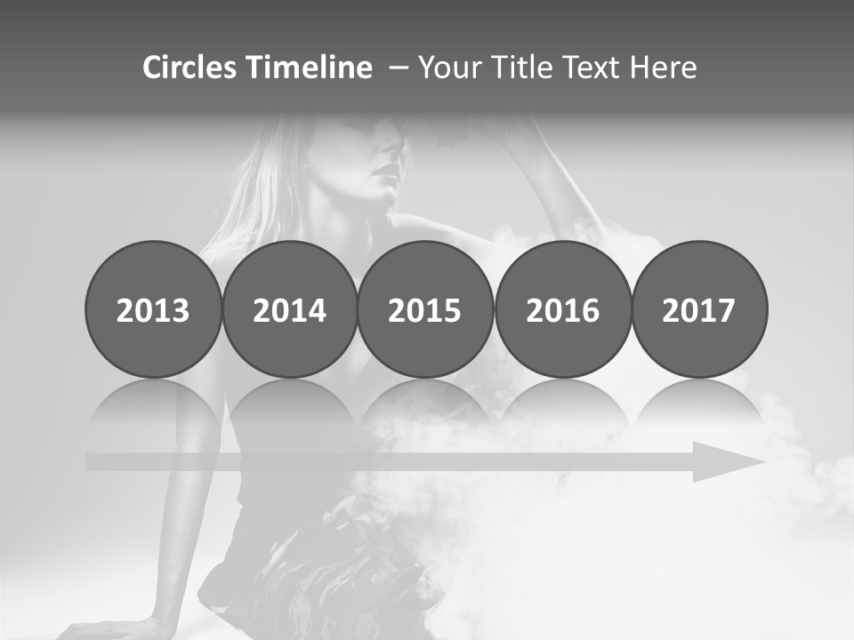 Smoke Armed Revolver PowerPoint Template