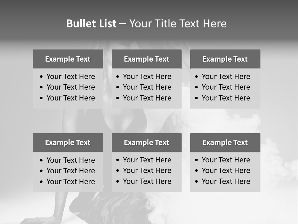 Smoke Armed Revolver PowerPoint Template