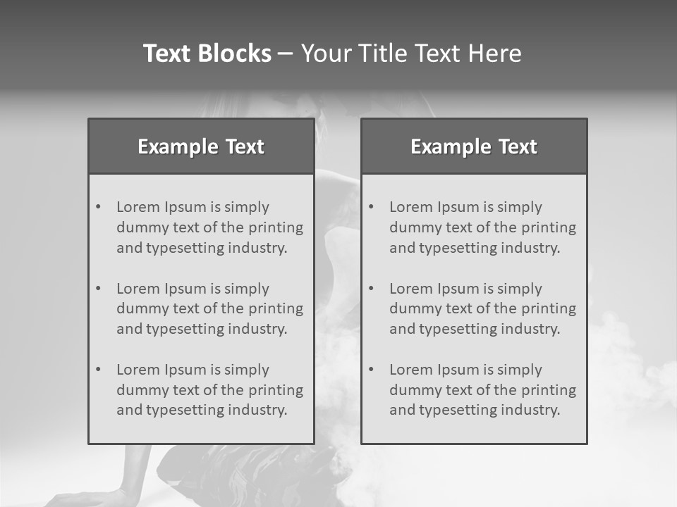 Smoke Armed Revolver PowerPoint Template