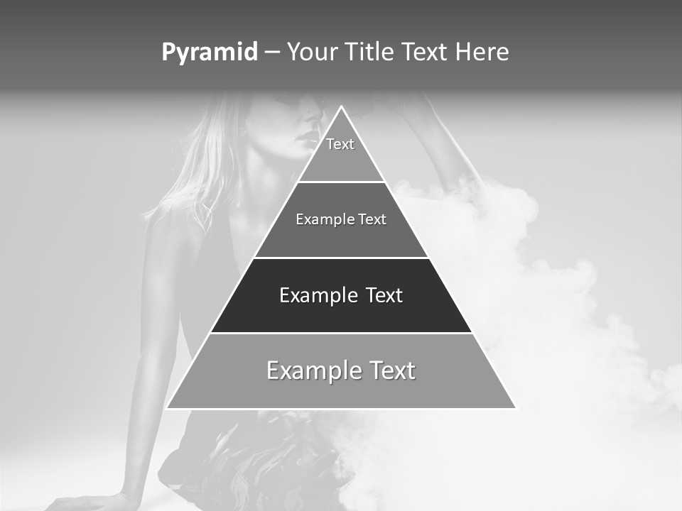 Smoke Armed Revolver PowerPoint Template