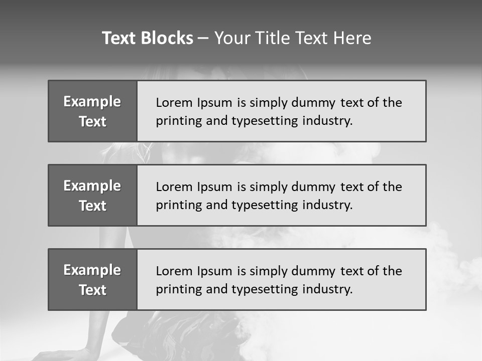 Smoke Armed Revolver PowerPoint Template
