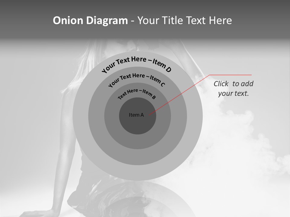 Smoke Armed Revolver PowerPoint Template