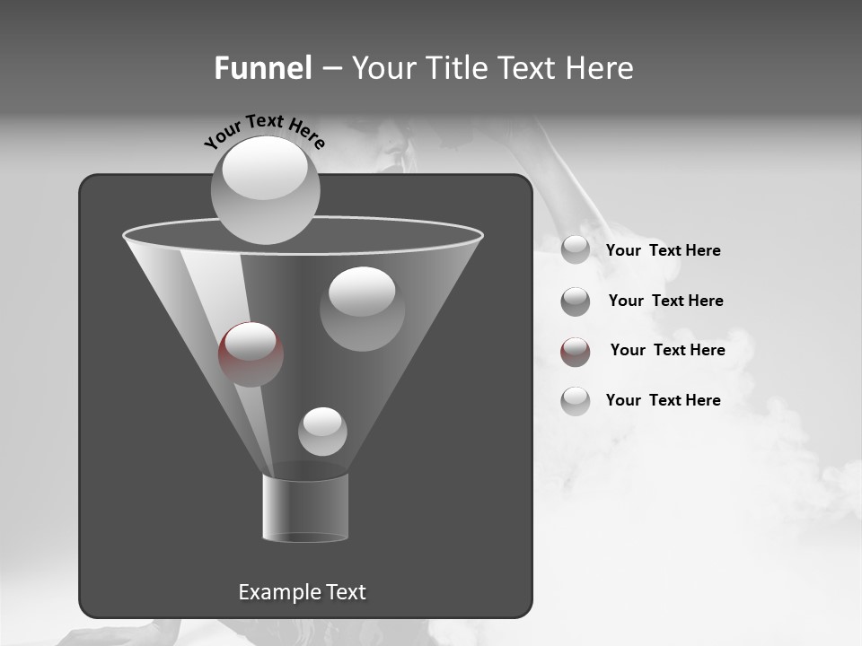 Smoke Armed Revolver PowerPoint Template