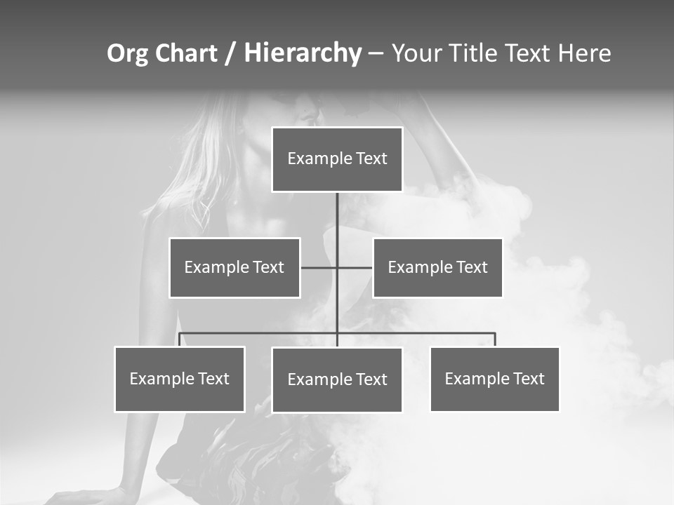 Smoke Armed Revolver PowerPoint Template