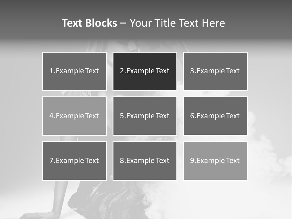 Smoke Armed Revolver PowerPoint Template