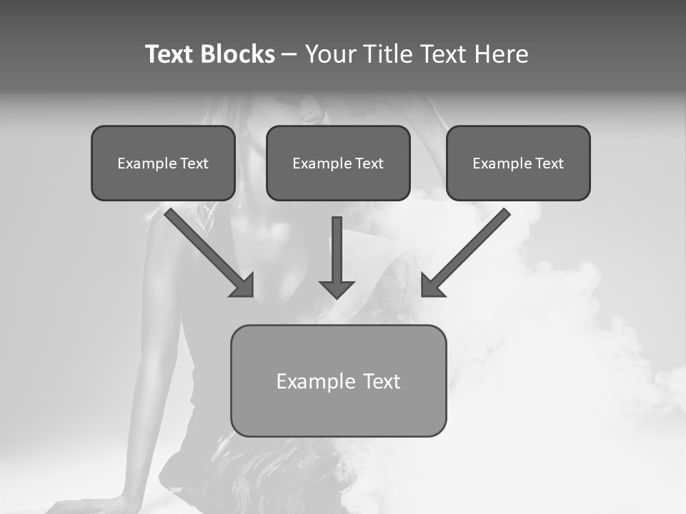 Smoke Armed Revolver PowerPoint Template