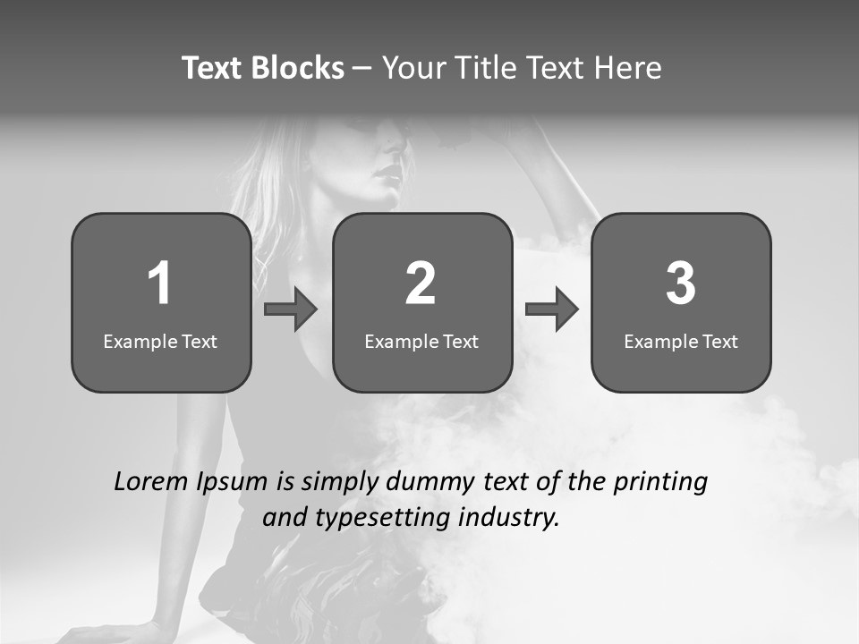 Smoke Armed Revolver PowerPoint Template