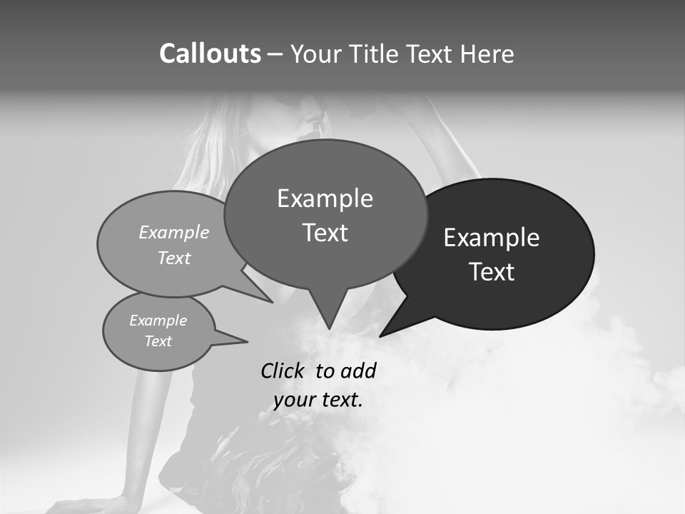 Smoke Armed Revolver PowerPoint Template