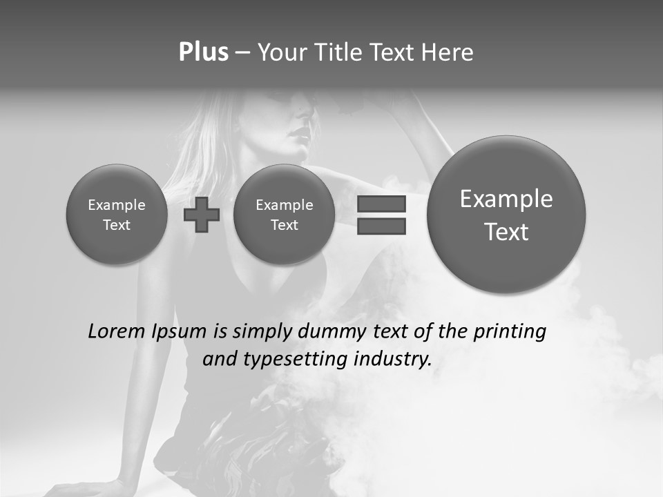 Smoke Armed Revolver PowerPoint Template