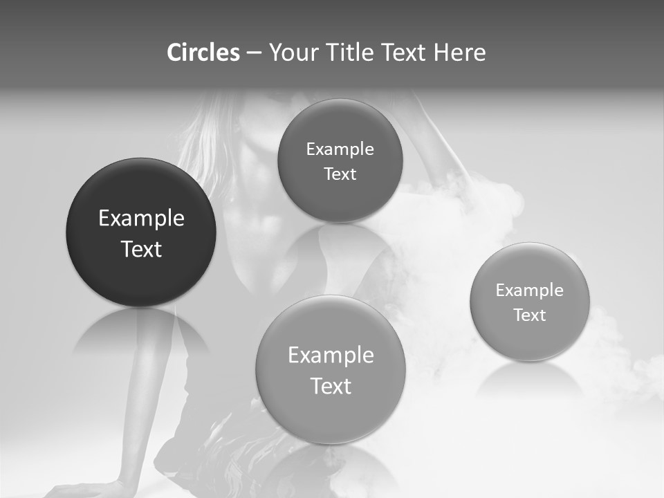 Smoke Armed Revolver PowerPoint Template