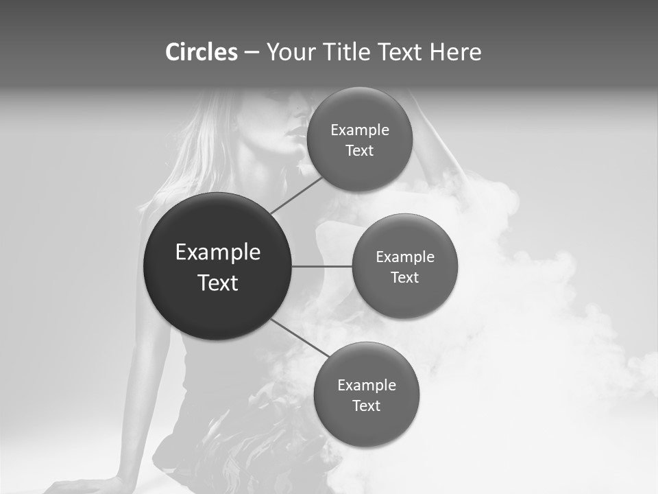 Smoke Armed Revolver PowerPoint Template