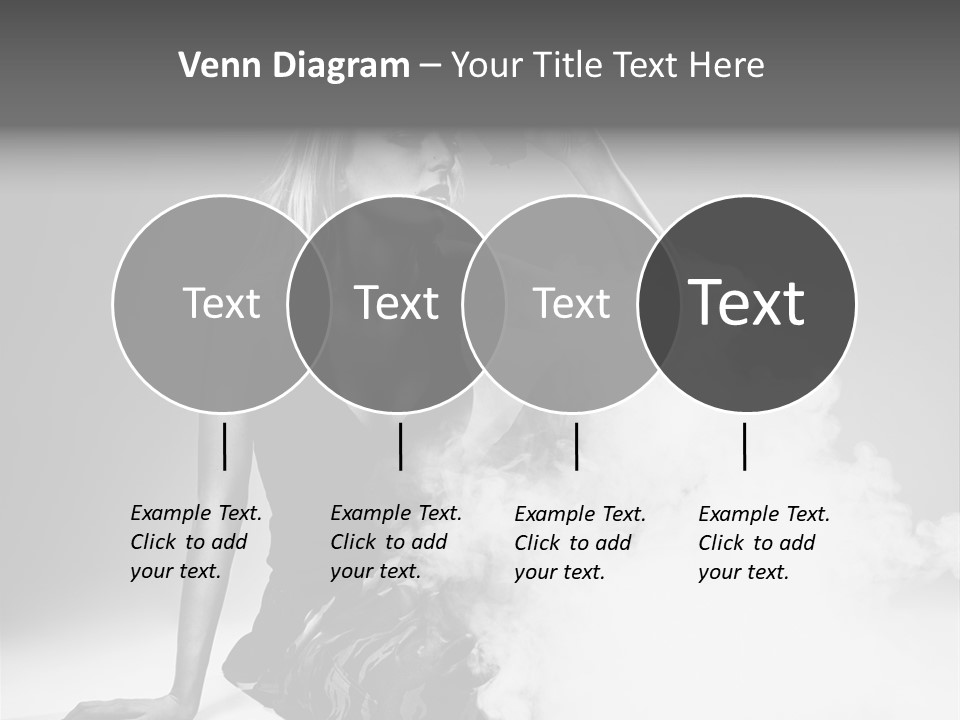 Smoke Armed Revolver PowerPoint Template