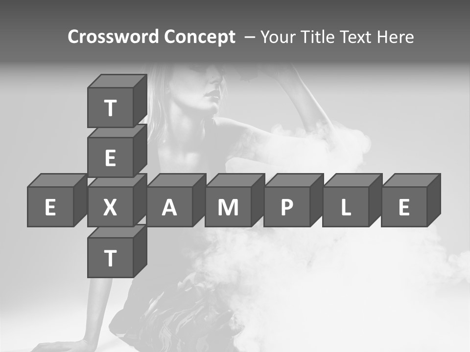 Smoke Armed Revolver PowerPoint Template