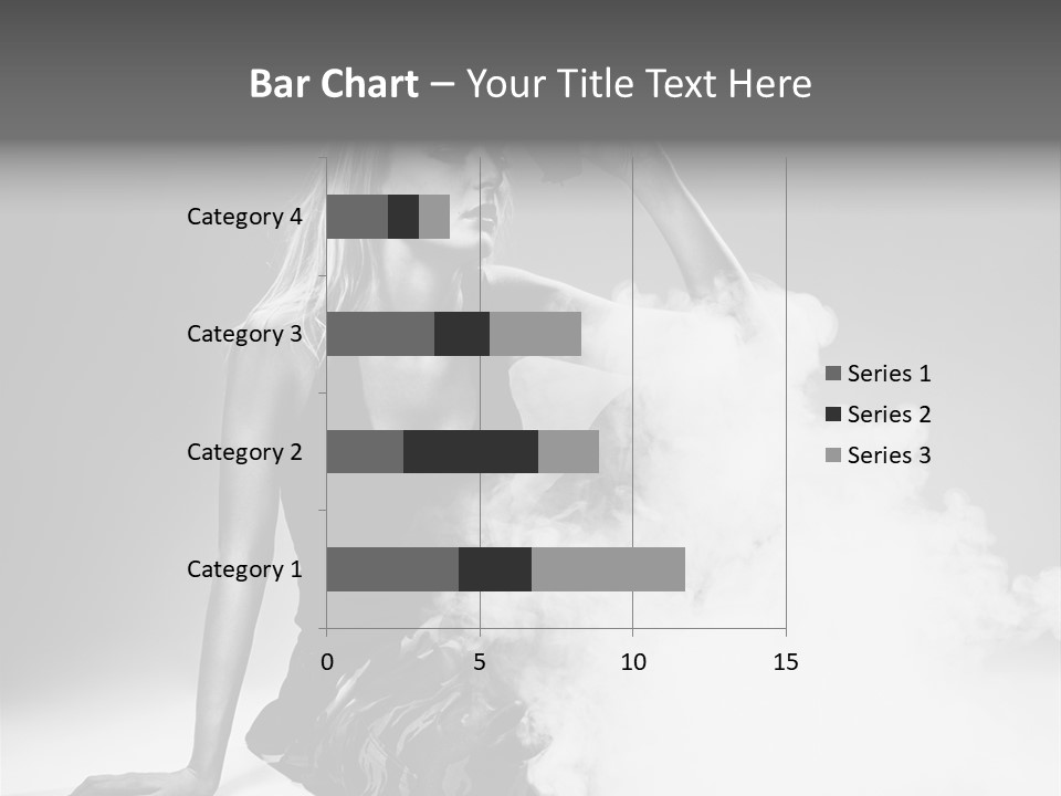 Smoke Armed Revolver PowerPoint Template