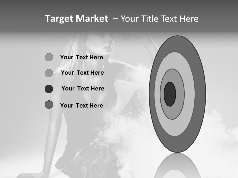 Smoke Armed Revolver PowerPoint Template