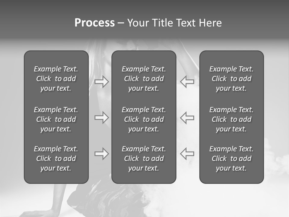 Smoke Armed Revolver PowerPoint Template