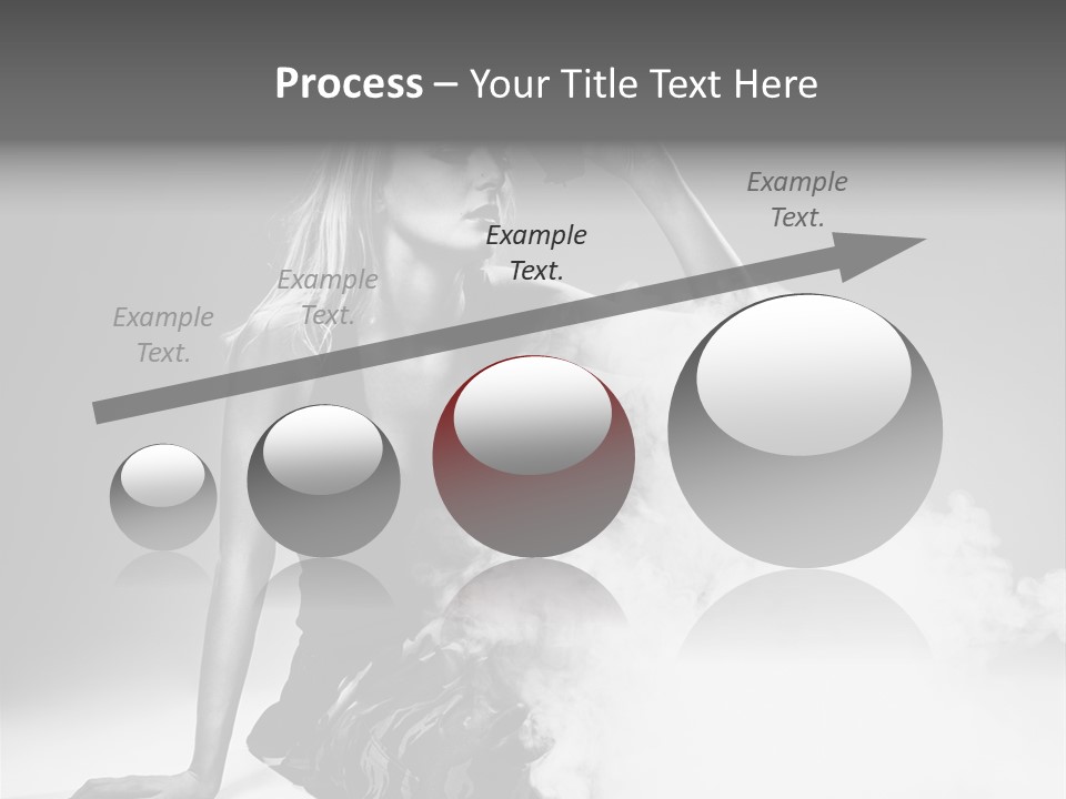 Smoke Armed Revolver PowerPoint Template