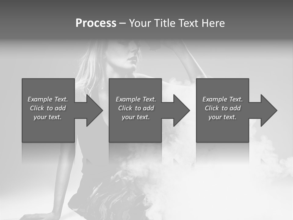 Smoke Armed Revolver PowerPoint Template