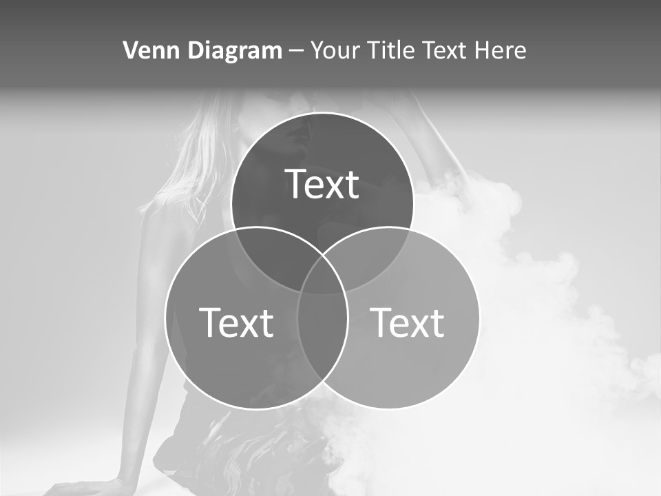 Smoke Armed Revolver PowerPoint Template