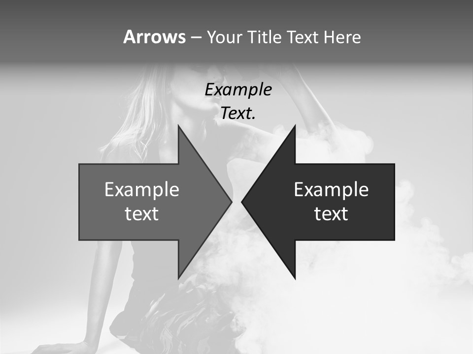 Smoke Armed Revolver PowerPoint Template