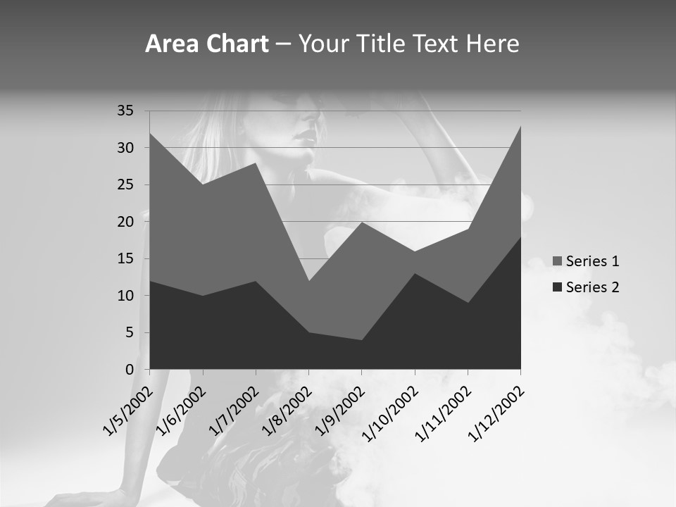 Smoke Armed Revolver PowerPoint Template
