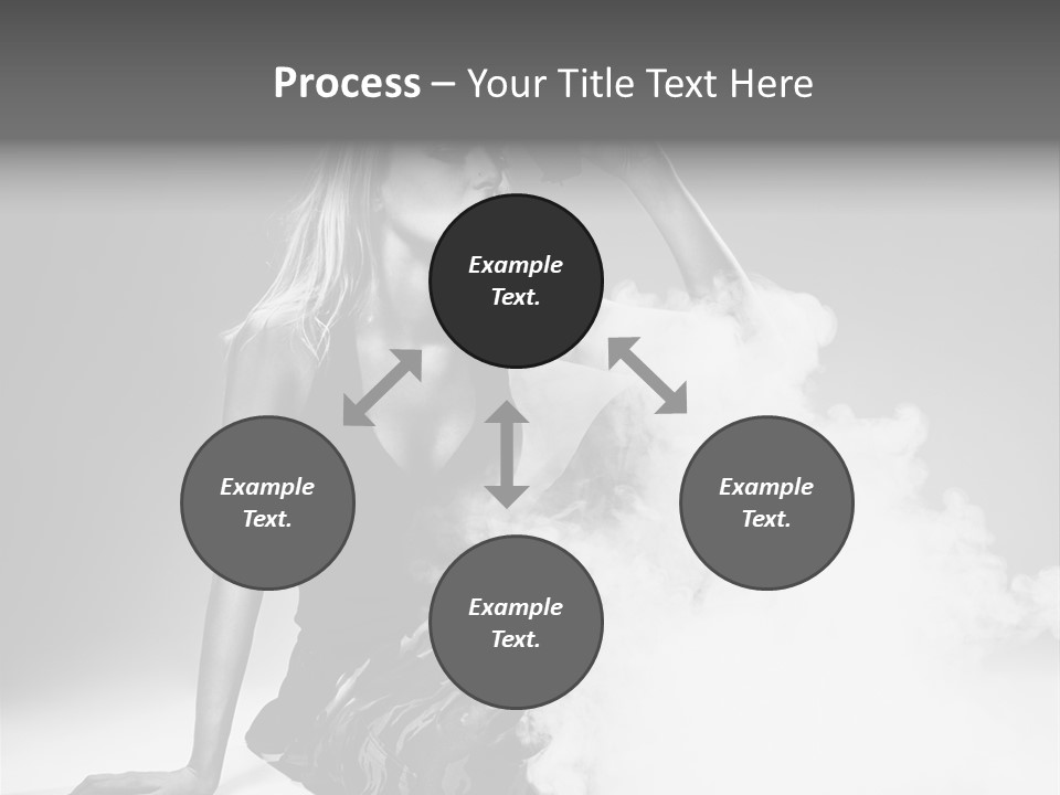 Smoke Armed Revolver PowerPoint Template