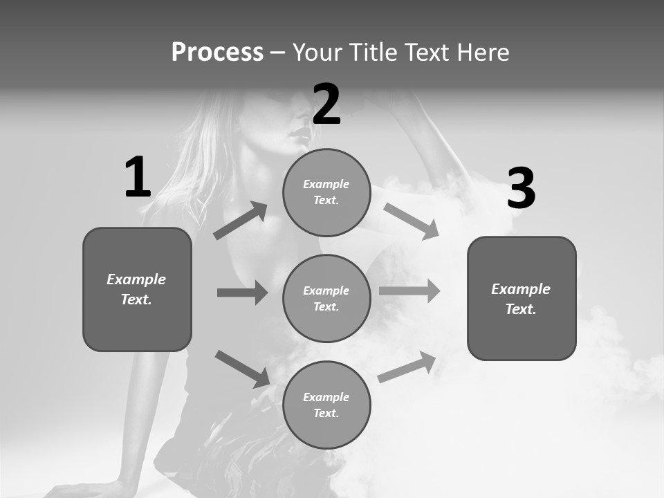 Smoke Armed Revolver PowerPoint Template