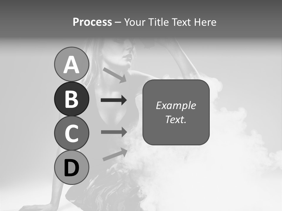 Smoke Armed Revolver PowerPoint Template