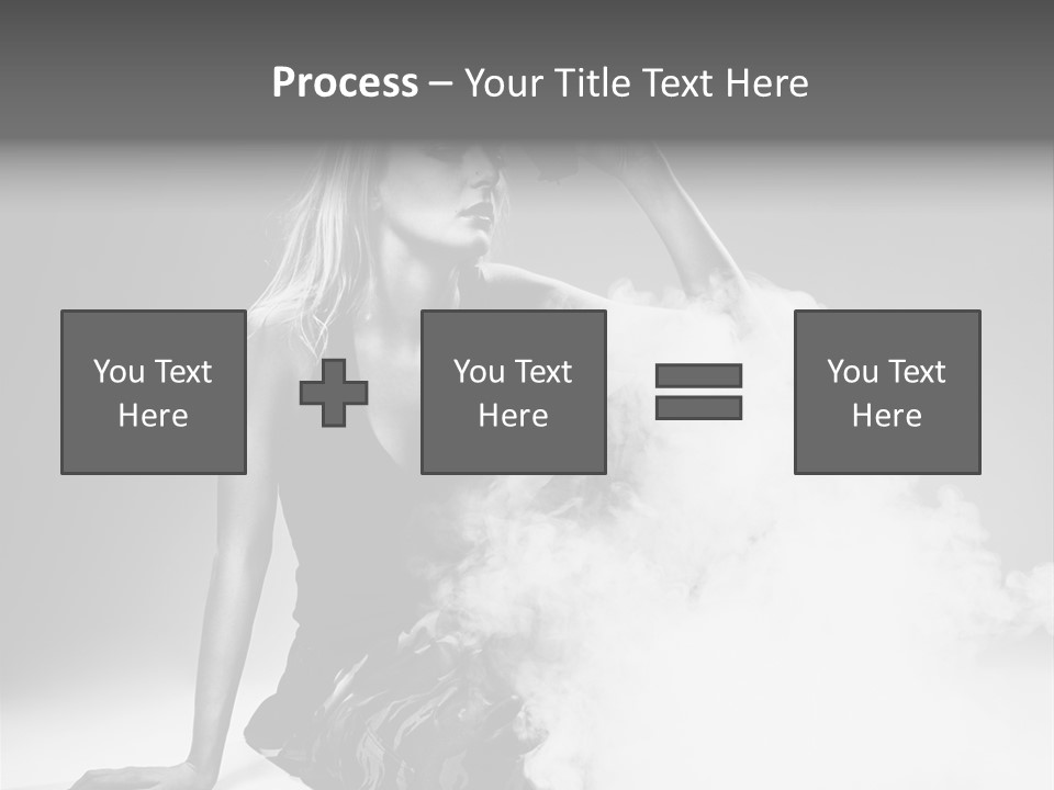 Smoke Armed Revolver PowerPoint Template