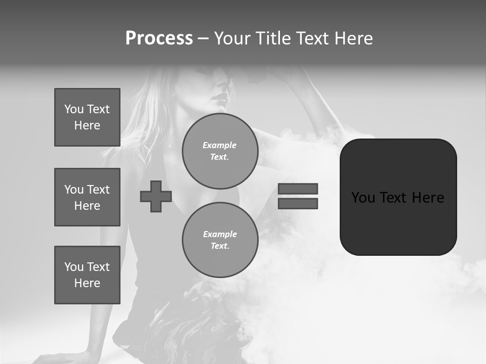 Smoke Armed Revolver PowerPoint Template