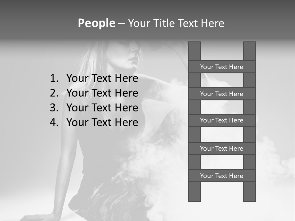 Smoke Armed Revolver PowerPoint Template