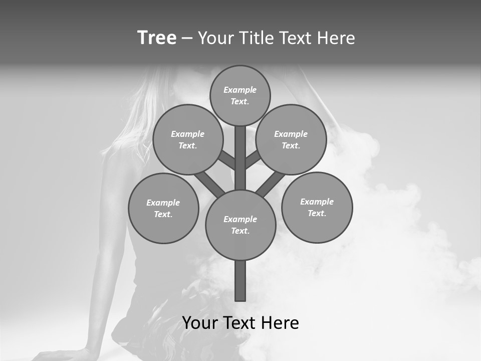 Smoke Armed Revolver PowerPoint Template