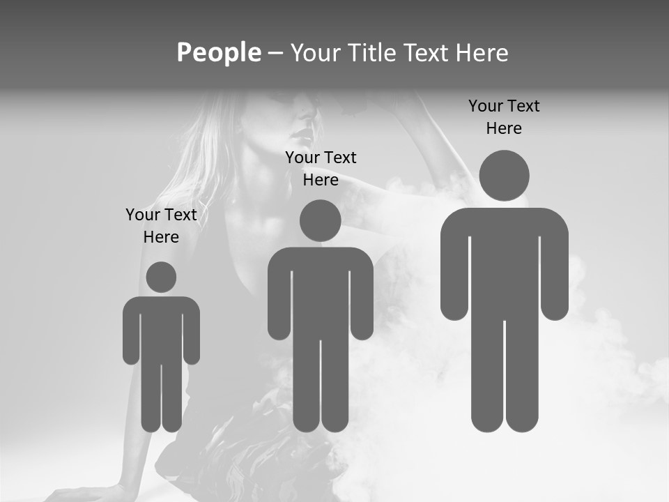 Smoke Armed Revolver PowerPoint Template