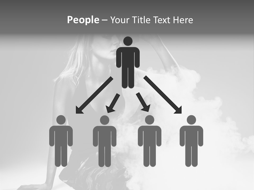 Smoke Armed Revolver PowerPoint Template