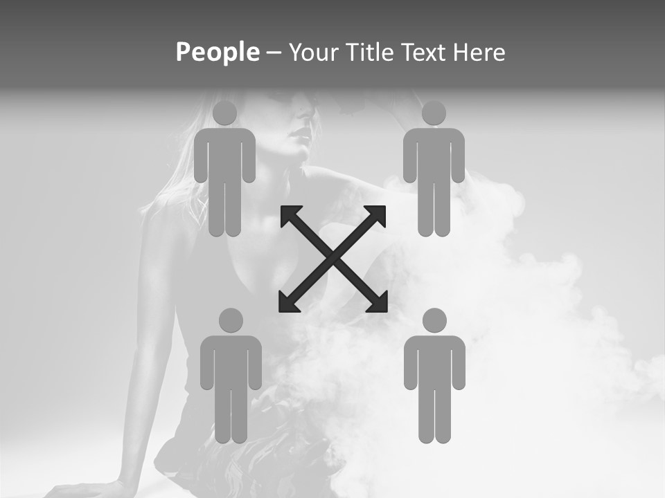 Smoke Armed Revolver PowerPoint Template