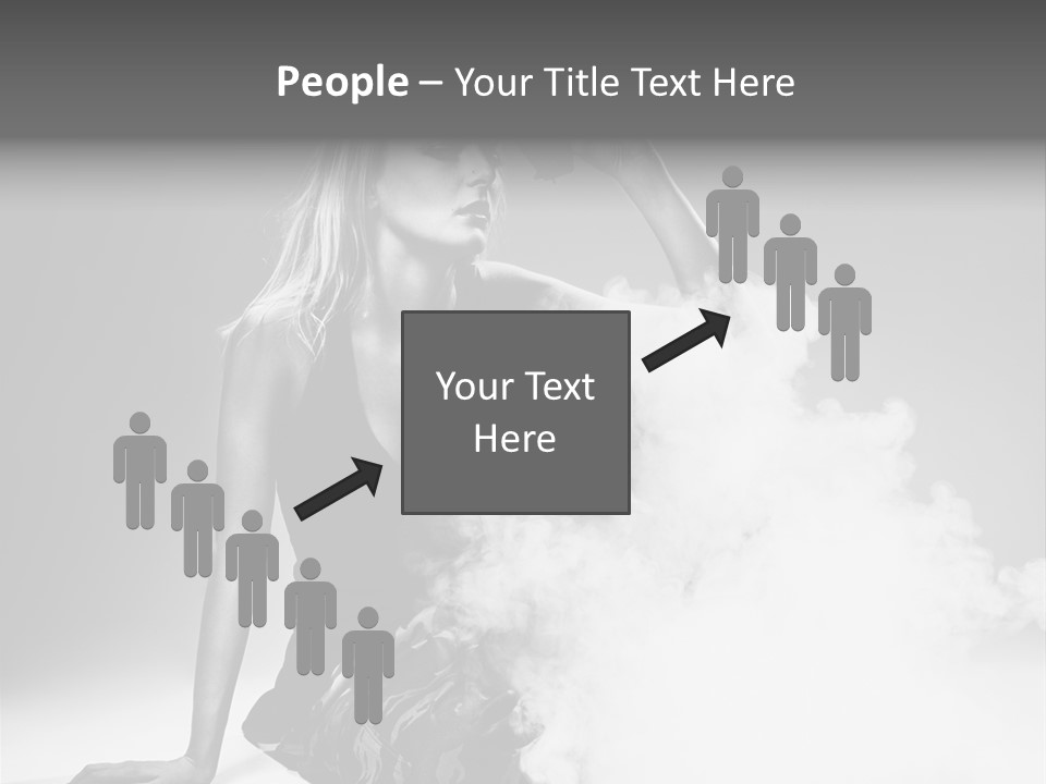 Smoke Armed Revolver PowerPoint Template