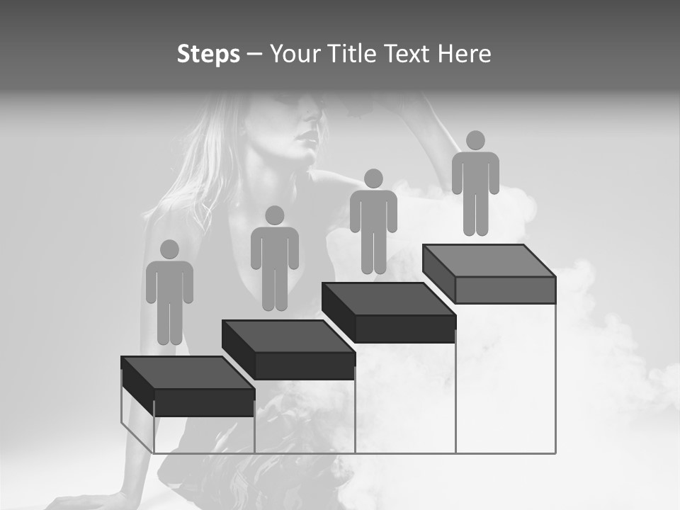 Smoke Armed Revolver PowerPoint Template