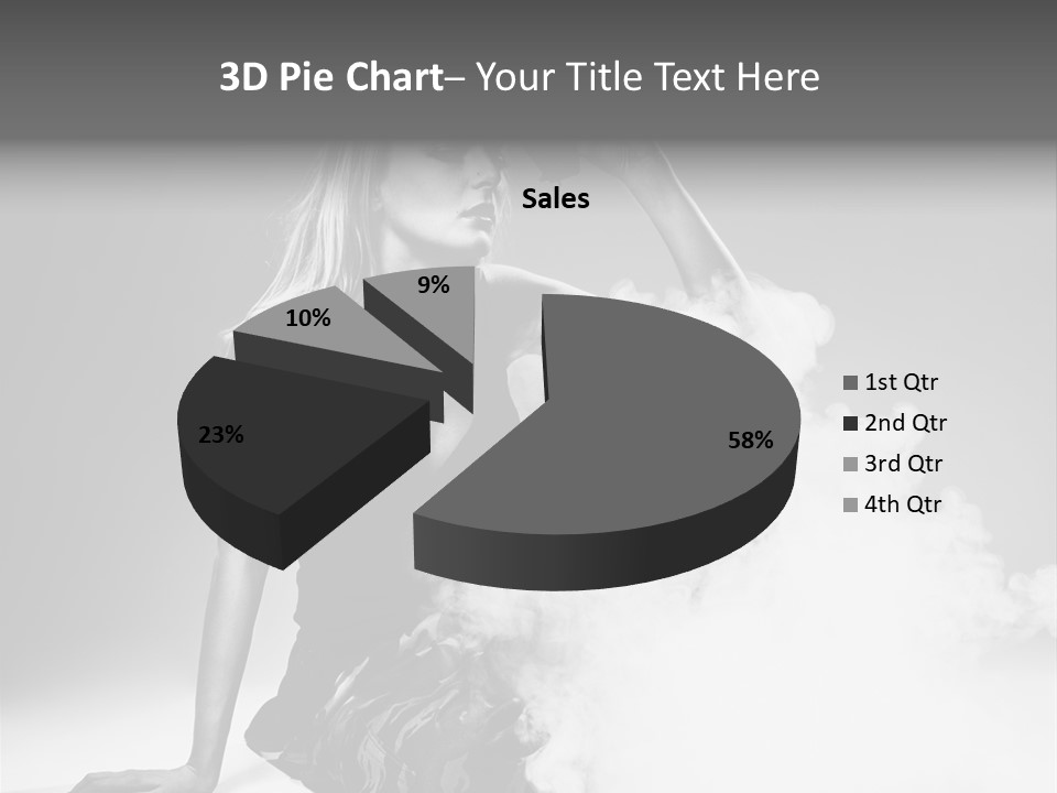 Smoke Armed Revolver PowerPoint Template