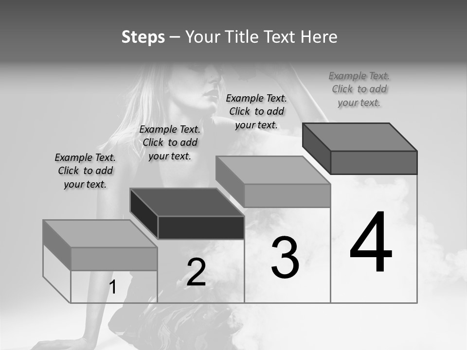 Smoke Armed Revolver PowerPoint Template