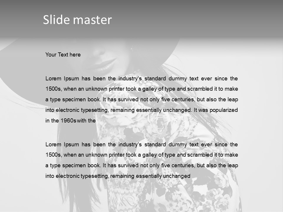 Eye Model Fashionable PowerPoint Template