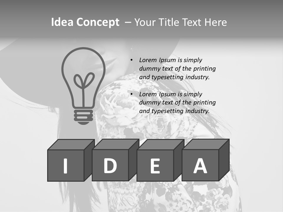 Eye Model Fashionable PowerPoint Template