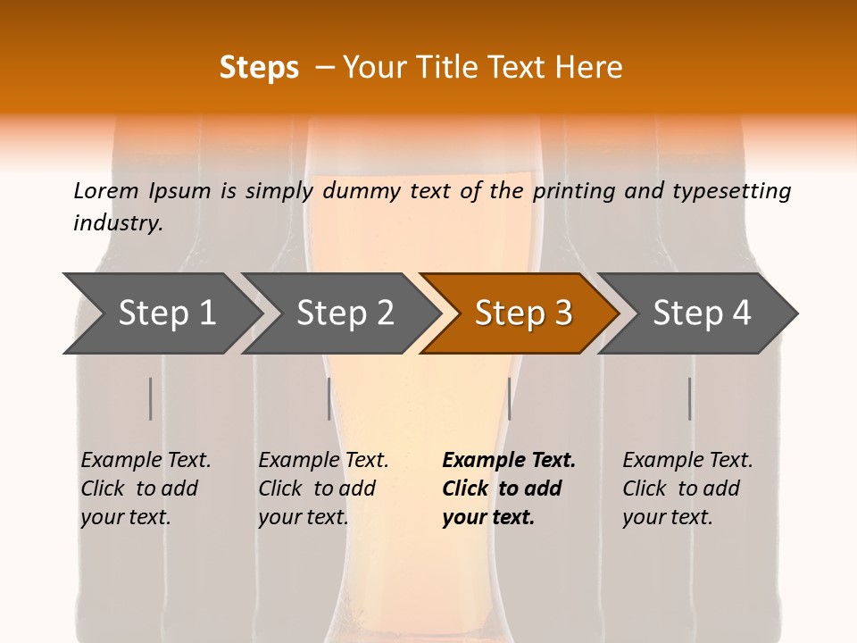 Beer Glass Foam Cold PowerPoint Template