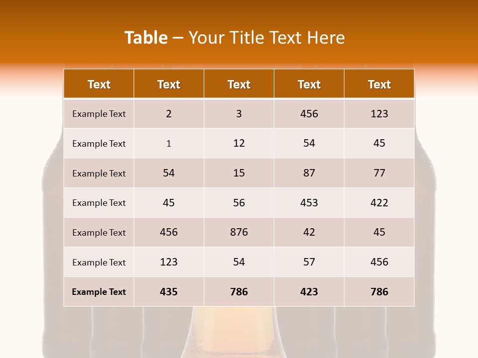 Beer Glass Foam Cold PowerPoint Template