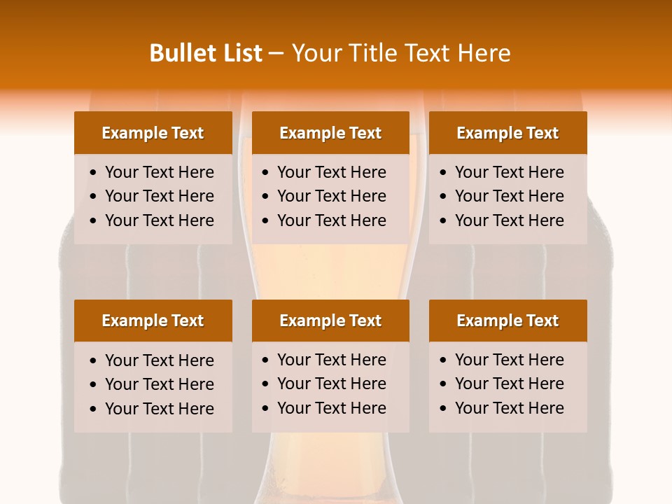 Beer Glass Foam Cold PowerPoint Template