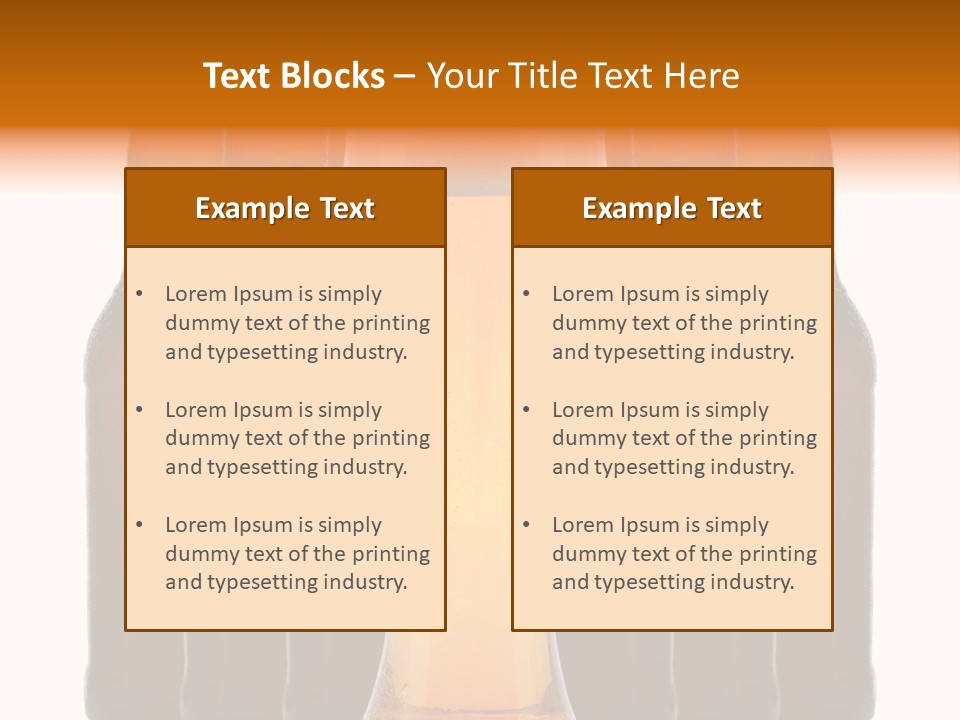 Beer Glass Foam Cold PowerPoint Template
