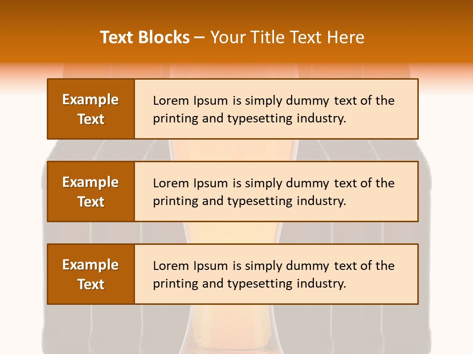 Beer Glass Foam Cold PowerPoint Template