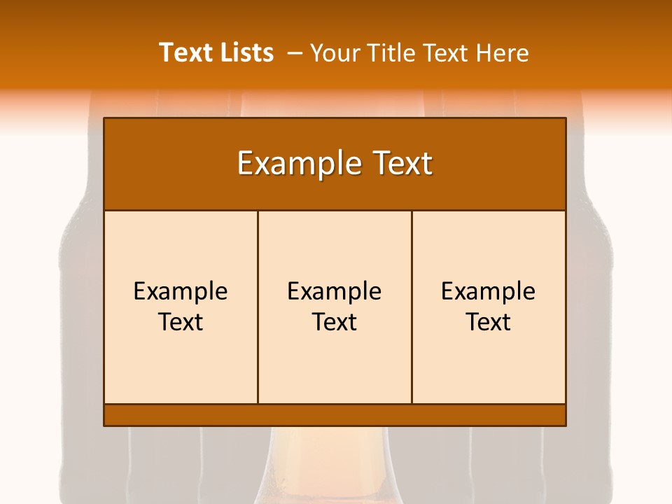 Beer Glass Foam Cold PowerPoint Template