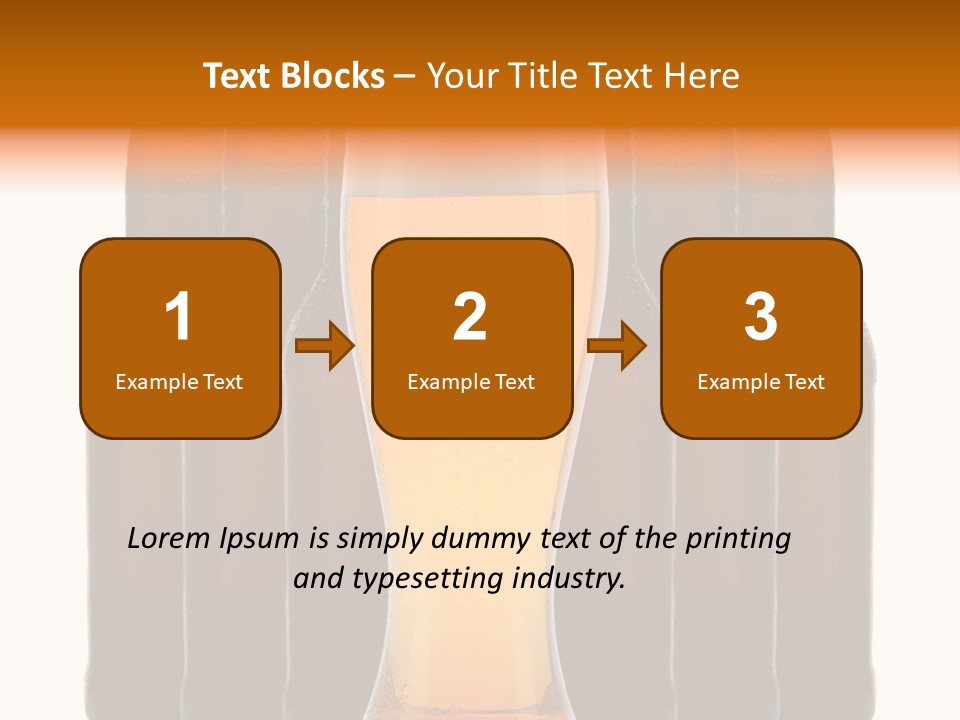 Beer Glass Foam Cold PowerPoint Template