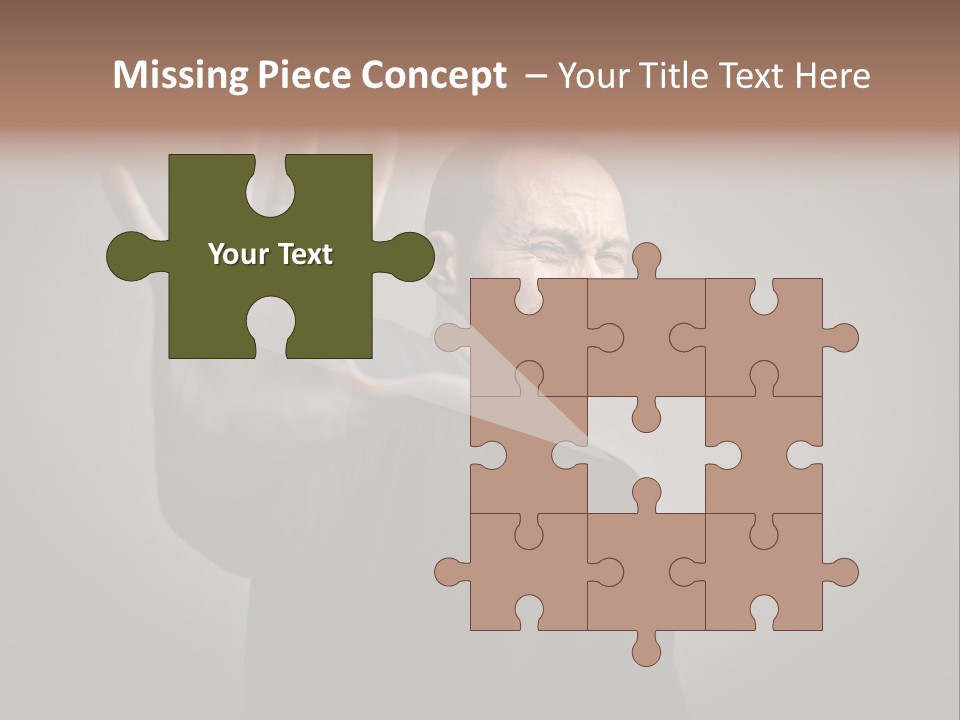 Negative Alt Caucasian PowerPoint Template