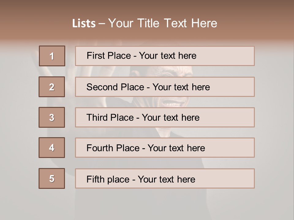 Negative Alt Caucasian PowerPoint Template